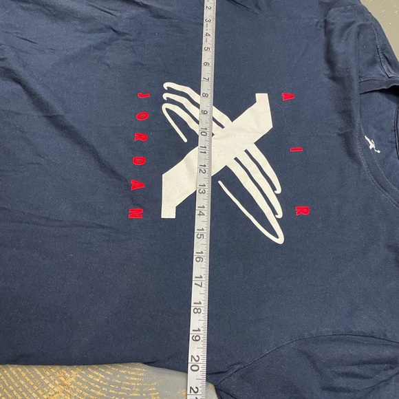 Jordan 6 Tinker Hatfield Blueprint Tee BQ0271-451 Large Navy Blue - Picture 6 of 7